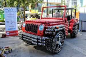 Jeep Wrangler zbudowany z puszek