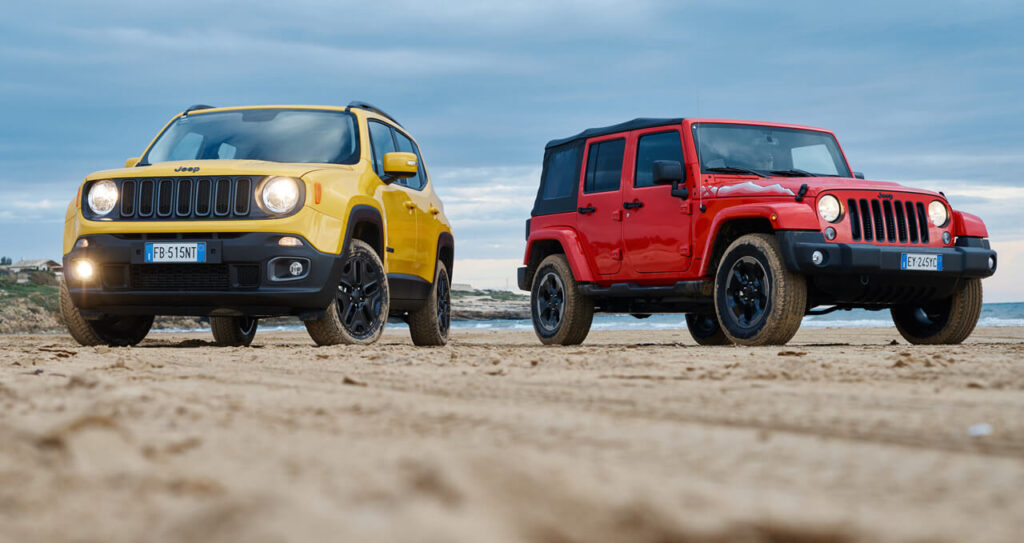 , Jeep Renegade i&nbsp;Jeep Wrangler Samochodami Roku