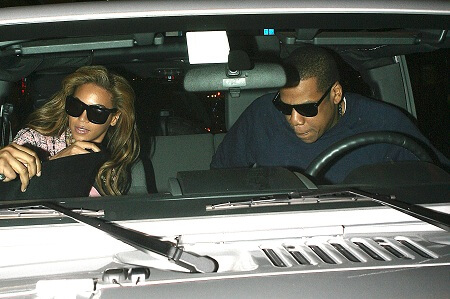 Beyonce i Jay-Z i Jeep Wrangler Unlimited