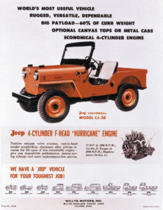 1959 Jeep CJ 3B jeepa z lat piędziesiątych