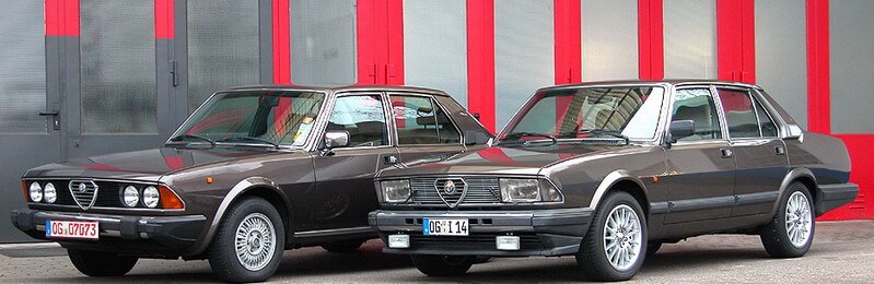 Alfa Romeo Alfa 6, przed i po modernizacji.